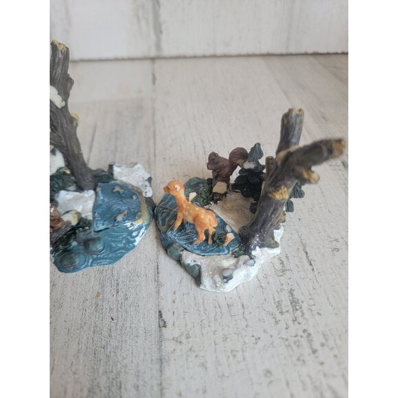 Forest deer AS IS woods scenic village accessory xmas - Picture 4 of 9